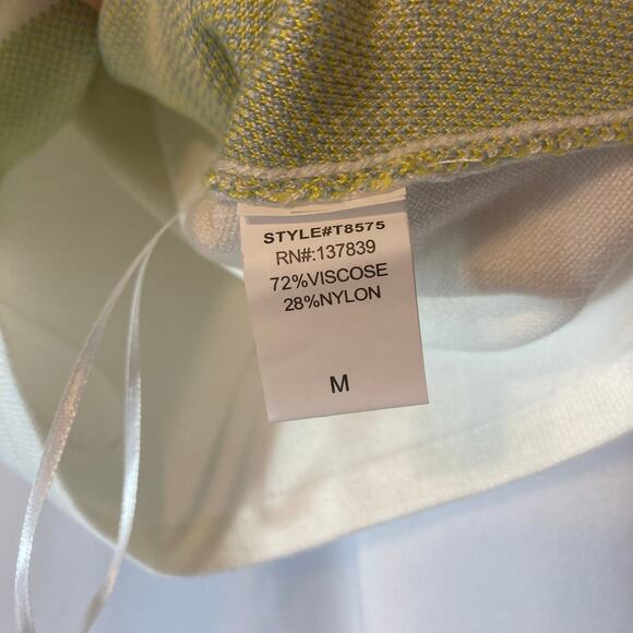 debut Retro Colorful Flowers Floral Knit Crop V-Neck Collar Sweater Vest Top - Picture 7 of 8